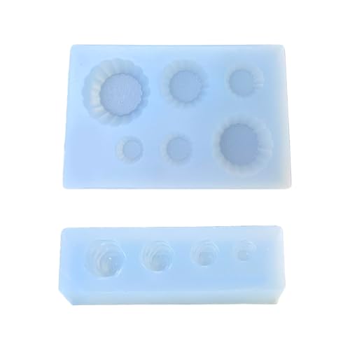 2pcs Eiscreme Silikonform Set Für Epoxidharz Kunstkreationen Food Grade Easy Freisetzung Handgefertigte Crafting Werkzeuge Silikonformen Für Zubehör von Fluxioxtna