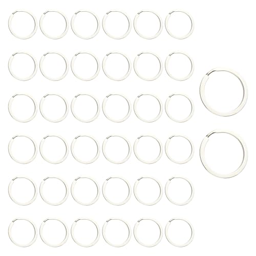 50pcs 32mm Metallschlüsselringe Schlüsselbund Ringe Legierungstextur Perfekt Für Effiziente Schlüsselorganisation Und Haltbarkeit von Fluxioxtna