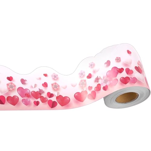 59ft Valentinstagsränder Trimm Wandaufkleber Für Schlafzimmer Hochzeitsdekoration Herzränder Trimmwanddekoration von Fluxioxtna