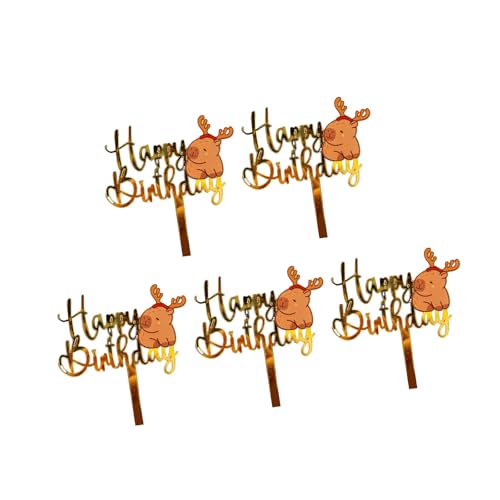 5pcs Acryltierkuchen Cupcakes Ornament Cartoon Tiergeburtstagsfeier Dekoration Für Kinder Erwachsene Ertragen Acryl Capybara Kuchen 5pcs Acryltierkuchen Cupcakes Ornament Cartoon Tiergeburtstagsfeier Dekoration Für Kinder Erwachsene Ertragen Acryl Capybara Kuchen von Fluxioxtna