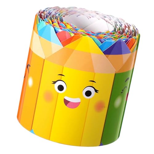 Bleistiftmuster Border Trimm Wandaufkleber 32 8 Fuß Länge Für Tafel Bulletin Board ANSICHT BAG Party Dekoration Papier Tafelaufkleber von Fluxioxtna