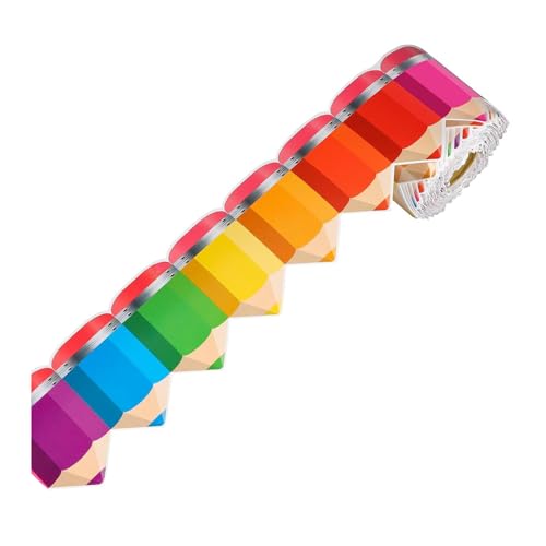 Bleistiftmuster Border Trimm Wandaufkleber 32 8 Fuß Länge Für Tafel Bulletin Board ANSICHT BAG Party Dekoration Papier Tafelaufkleber von Fluxioxtna