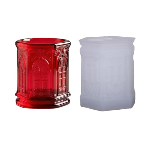 Detaillierte Kirchenfenster Silikonform Für Harz Blumentöpfe Kerzenbecher Kerzenhalter Und Home Decoration Bastel Detaillierte Kirchenfenster Silikonform Für Harz Blumentöpfe Kerzenbecher Kerzenhalter Und Home Decoration Bastel von Fluxioxtna