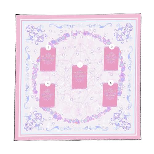 Flanell Tarots Reading Stoff Mystik Luxuriöser Samt Tarots Tischdecke Für Wahrsagungsmeditationen Und Home Dekoration Portables Lesematten von Fluxioxtna
