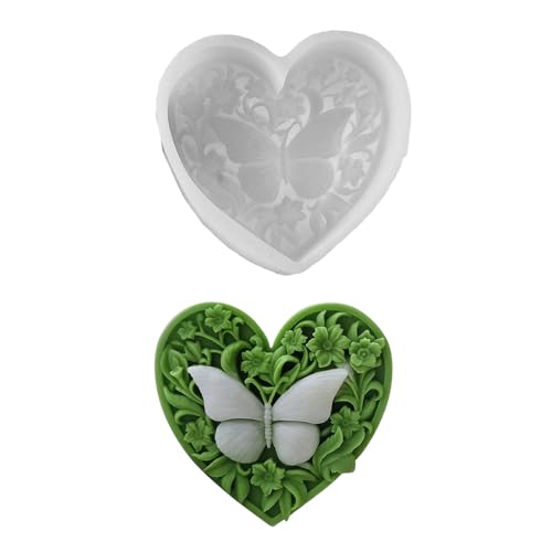 Flexible Silikonform Herz Schmetterling Kerzenform Duft Aromatherapys Herstellung Form Handgefertigter Schreibtisch Ornament Schimmel Flexible Silikonform Herz Schmetterling Kerzenform Duft Aromatherapys Herstellung Form Handgefertigter Schreibtisch Ornament Schimmel von Fluxioxtna