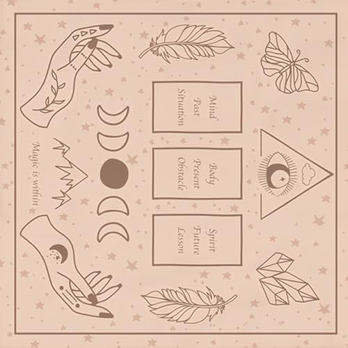 Fluxioxtna Divinations Tischdecke Lesekarte Astrologys Tarotkarten Tischdecke Altars Stoff Göttlichkeit Brettspielzubehör von Fluxioxtna