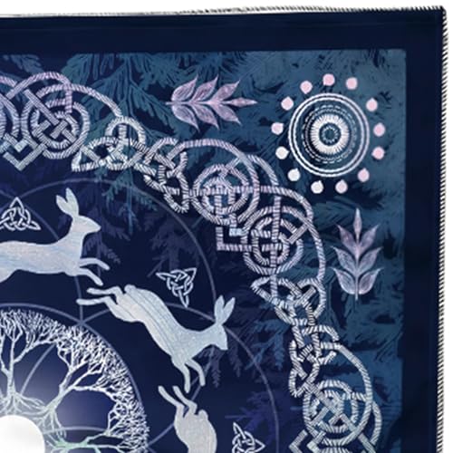 Fluxioxtna Divinations Tischdecke Symbol Kaninchen Astrologie Tarotkarte Tischdecke Altars Stoff Göttlichkeit Brettspiel Accessoire von Fluxioxtna