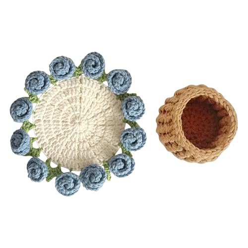 Fluxioxtna Rose Bouquet Häkchen Coasters Kits Blumenersetzer Häkelstarter Kits Häkeln Kits Für Die Heimdekoration Fluxioxtna Rose Bouquet Häkchen Coasters Kits Blumenersetzer Häkelstarter Kits Häkeln Kits Für Die Heimdekoration von Fluxioxtna