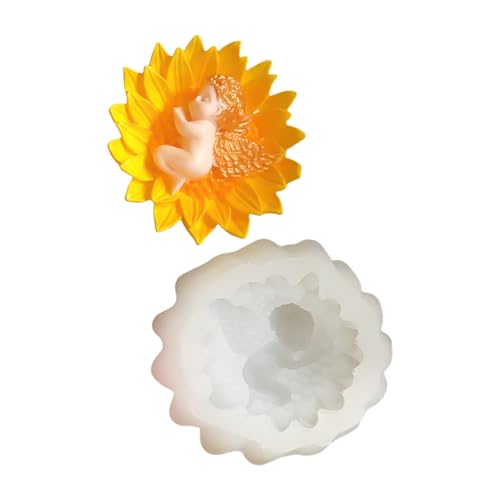 Herz Rose Baby Silikon Kerzenformen Für Epoxidharz Handgefertigtes Kerzenseife Blumen Fondant Kuchenformen Schokoladenformen von Fluxioxtna