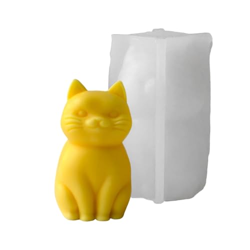 Hohe Katzen Kerzen Silikonform Lebensmittelqualität Materialien Zum Handwerk Dauern 3x Länger Als Kunststoffform Handgefertigte Kerzenform Für Anfänger von Fluxioxtna