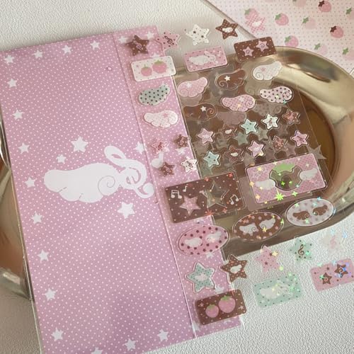 Kreativer Kunstaufkleber Sparkling Sticker Kleber Dekoration Für Scrapbooking Journal Phone Case Laptop Art Craft Paper Kreativer Kunstaufkleber Sparkling Sticker Kleber Dekoration Für Scrapbooking Journal Phone Case Laptop Art Craft Paper von Fluxioxtna