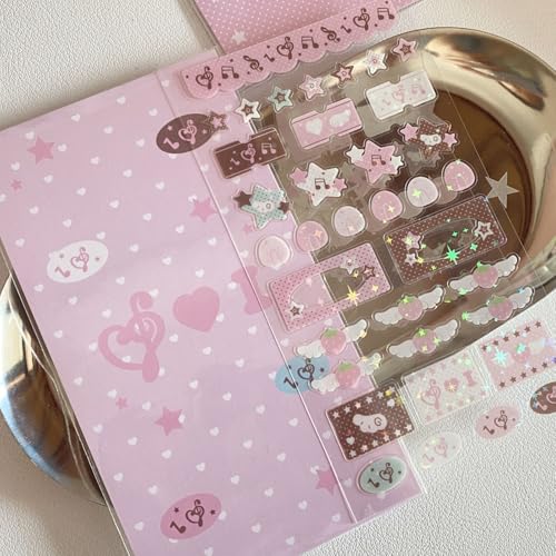 Kreativer Kunstaufkleber Sparkling Sticker Kleber Dekoration Für Scrapbooking Journal Phone Case Laptop Art Craft Paper Kreativer Kunstaufkleber Sparkling Sticker Kleber Dekoration Für Scrapbooking Journal Phone Case Laptop Art Craft Paper von Fluxioxtna