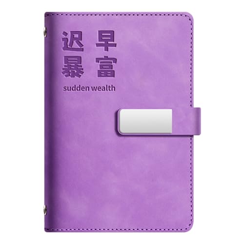 Leder Budget Planer Geld Organizer Notizbuch Mit 90 Seiten Budget Blatt 6 Ringe Leder Bindemittel Deckungen Für Männer Frauen Bargeldbuchhaltung Notebook von Fluxioxtna