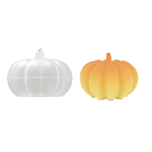 Silikonform Kürbisform Einfach Freigeben Formen Wiederverwendbare Kerzenformen Textur Für Handwerk Von Projekten Halloween Kürbiskerzenform Geeignet von Fluxioxtna