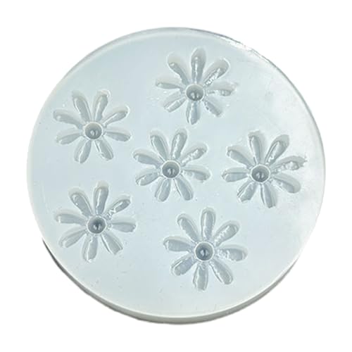 Silikonhandwerksformsammlung 6 Blumendesigns Rose Blütenblatt Pinecon Blossom Sicher Flexibel Für Schmuck Kreation Einfache Silikonblumenformen von Fluxioxtna