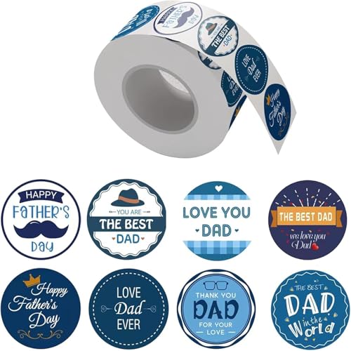 Vatertag Aufkleber Dekorativer Aufkleber Happy Vaters Day Sticker Kleberkleber Decal Hüllsiegel Dekorationen von Fluxioxtna