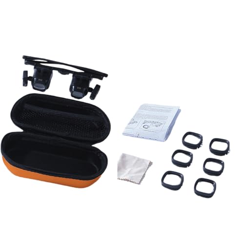 Vielseitige Stirnband Lupengläser Mit LED Licht 2.0x 6. 10. 24. Für Juweliere Und Hobbyisten Reparatur Von Arbeitsvergrößerungsbrillen Reparaturen von Fluxioxtna