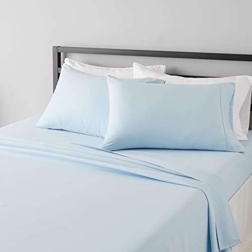 4-teiliges Bettwäsche-Set mit Fadenzahl 800, 100 % Baumwolle, für King-Size-Bett, einlagig, langstapelig, gekämmte Baumwollgarne, weich, atmungsaktiv, passend für Matratzen mit bis zu 55,9 cm tiefen 4-teiliges Bettwäsche-Set mit Fadenzahl 800, 100 % Baumwolle, für King-Size-Bett, einlagig, langstapelig, gekämmte Baumwollgarne, weich, atmungsaktiv, passend für Matratzen mit bis zu 55,9 cm tiefen von FlyCotton