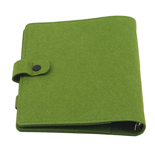 Flybloom A5 A6 Filz-Notebook-Hülle Notebook-Innenseitenringbinder Notebook-Zubehör (Grün A5) von Flybloom