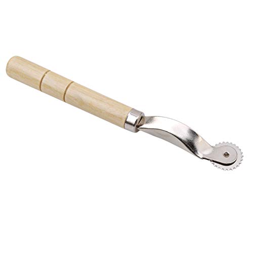 Flybloom Holzgriff Stoff Pressrad Nährad Nährad Nähwerkzeug für Lederkanten Flybloom Holzgriff Stoff Pressrad Nährad Nährad Nähwerkzeug für Lederkanten von Flybloom