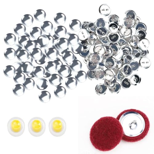 60 Stück Selbstabdeckende Knöpfe, Knöpfe zum Abdecken mit flachen Rückseiten Runder Knopfsatz, Stoffbeutel Abdeckung Knöpfe Knopfabdeckungen Sets für Hüte Hemden Rucksäcke Heimwerkerbedarf (18mm) 60 Stück Selbstabdeckende Knöpfe, Knöpfe zum Abdecken mit flachen Rückseiten Runder Knopfsatz, Stoffbeutel Abdeckung Knöpfe Knopfabdeckungen Sets für Hüte Hemden Rucksäcke Heimwerkerbedarf (18mm) von Flylin