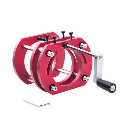 Router Lift Base, 4-Backen-Klemm Fräslift Oberfräse Lift Hubhöhe bis 51mm, Aluminiumlegierung Frästisch Hubsystem für 64-66mm Planfräsvorrichtung DIY Holzbearbeitung Gravur von Flylin