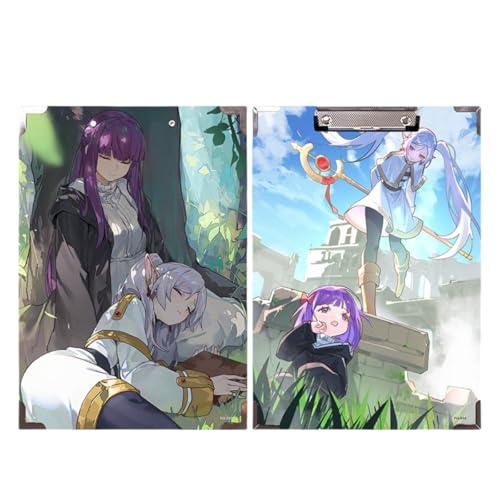 Flyshun Anime Frieren Figuren wasserfeste Holz-Ordner – 30 x 21 cm (A4), für Schule & Büro (Fern) von Flyshun