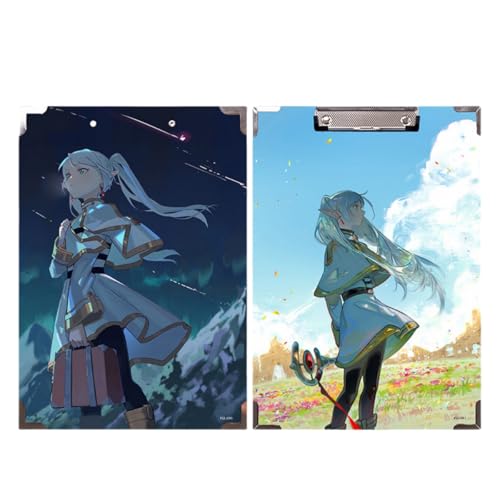 Flyshun Anime Frieren Figuren wasserfeste Holz-Ordner – 30 x 21 cm (A4), für Schule & Büro (Frieren 10) von Flyshun