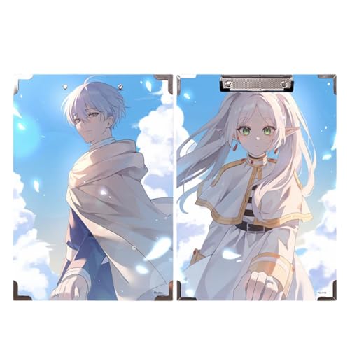 Flyshun Anime Frieren Figuren wasserfeste Holz-Ordner – 30 x 21 cm (A4), für Schule & Büro (Frieren 3) von Flyshun