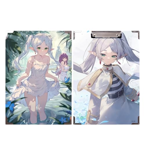 Flyshun Anime Frieren Figuren wasserfeste Holz-Ordner – 30 x 21 cm (A4), für Schule & Büro (Frieren 9) von Flyshun