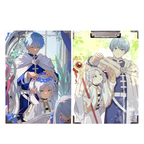 Flyshun Anime Frieren Figuren wasserfeste Holz-Ordner – 30 x 21 cm (A4), für Schule & Büro (Himmel 1) von Flyshun