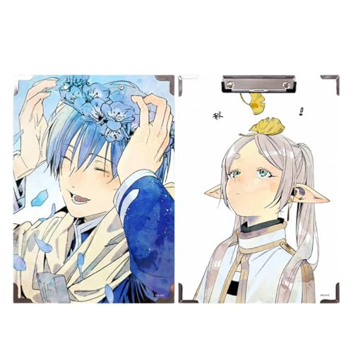 Flyshun Anime Frieren Figuren wasserfeste Holz-Ordner – 30 x 21 cm (A4), für Schule & Büro (Himmel 2) von Flyshun
