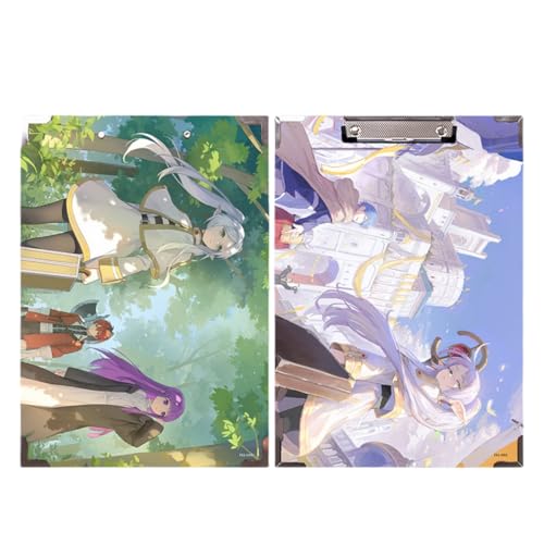 Flyshun Anime Frieren Figuren wasserfeste Holz-Ordner – 30 x 21 cm (A4), für Schule & Büro (Stil 3) von Flyshun