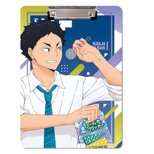 Flyshun Anime Hinata Shoyo Figuren PP Kunststoff-Ordner – 30 x 21 cm (A4), für Schule & Büro (Akaashi Keiji) von Flyshun