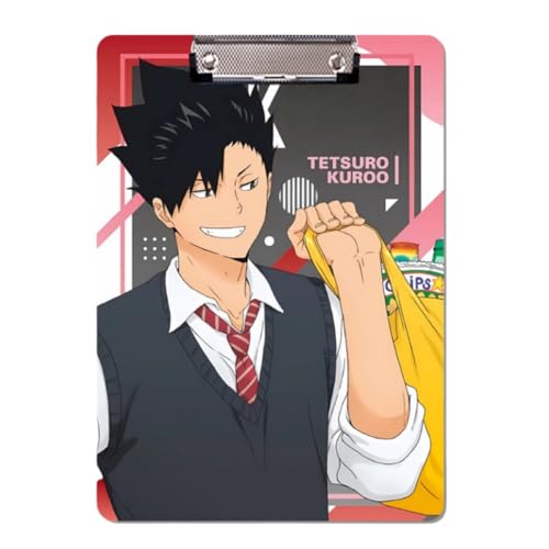Flyshun Anime Hinata Shoyo Figuren PP Kunststoff-Ordner – 30 x 21 cm (A4), für Schule & Büro (Kuroo Tetsurou) von Flyshun