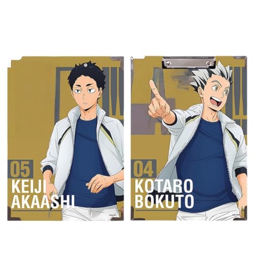 Flyshun Anime Hinata Shoyo Figuren wasserfeste Holz-Ordner – 30 x 21 cm (A4), für Schule & Büro (KEIJI AKAASHI) von Flyshun