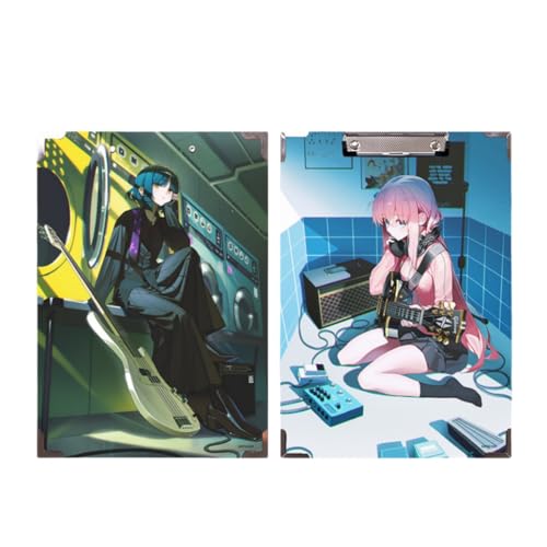 Flyshun Anime Ijichi Nijika Figuren wasserfeste Holz-Ordner – 30 x 21 cm (A4), für Schule & Büro (Gotoh Hitori 5) von Flyshun