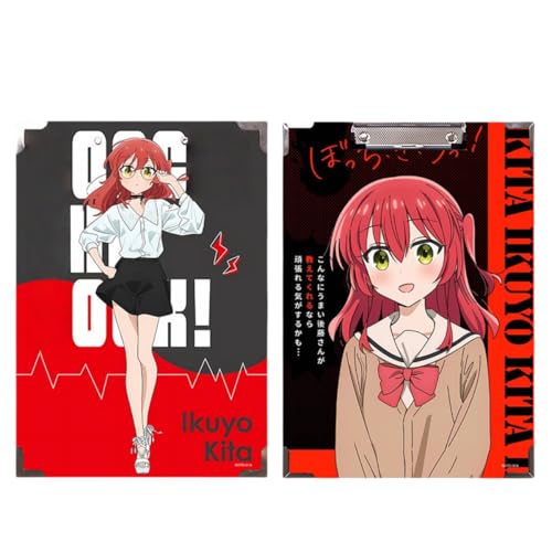 Flyshun Anime Ijichi Nijika Figuren wasserfeste Holz-Ordner – 30 x 21 cm (A4), für Schule & Büro (Kita Ikuyo 1) von Flyshun