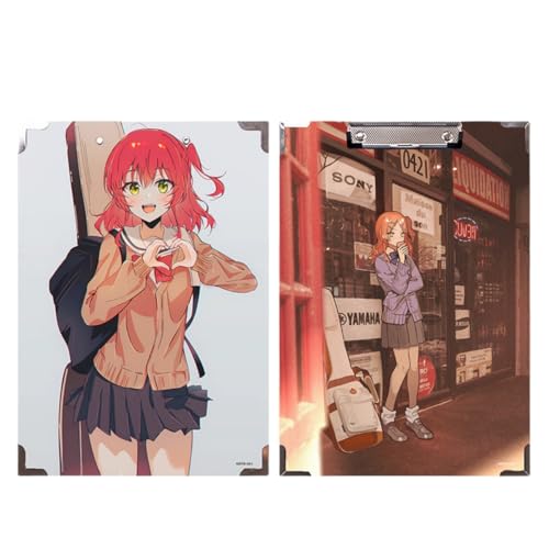 Flyshun Anime Ijichi Nijika Figuren wasserfeste Holz-Ordner – 30 x 21 cm (A4), für Schule & Büro (Kita Ikuyo 5) von Flyshun