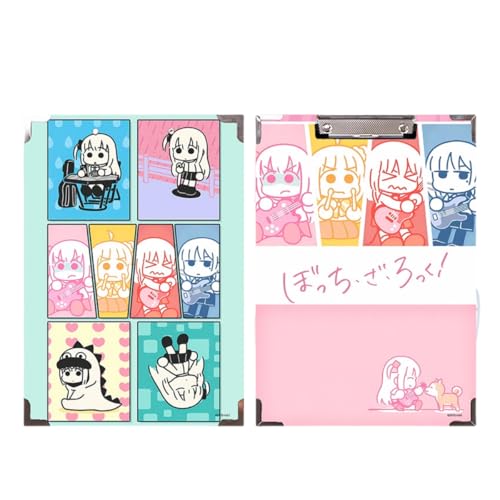 Flyshun Anime Ijichi Nijika Figuren wasserfeste Holz-Ordner – 30 x 21 cm (A4), für Schule & Büro (Stil 1) von Flyshun