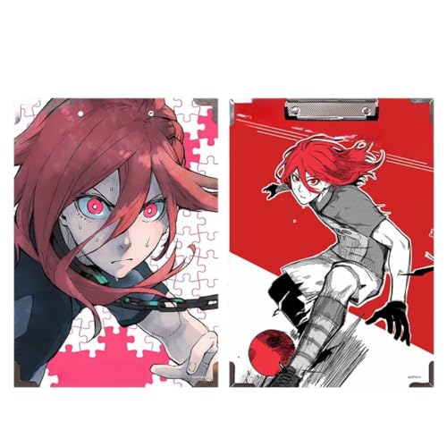 Flyshun Anime Isagi Yoichi Figuren wasserfeste Holz-Ordner – 30 x 21 cm (A4), für Schule & Büro (Chigiri Hyoma) von Flyshun