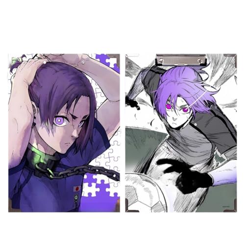 Flyshun Anime Isagi Yoichi Figuren wasserfeste Holz-Ordner – 30 x 21 cm (A4), für Schule & Büro (Mikage Reo 1) von Flyshun