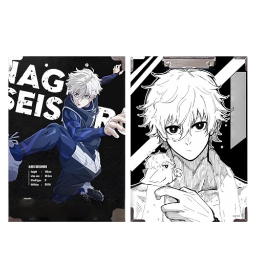 Flyshun Anime Isagi Yoichi Figuren wasserfeste Holz-Ordner – 30 x 21 cm (A4), für Schule & Büro (Nagi Seishiro 2) von Flyshun