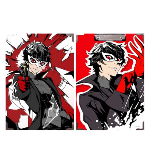 Flyshun Anime Joker Figuren wasserfeste Holz-Ordner – 30 x 21 cm (A4), für Schule & Büro (Joker 1) von Flyshun