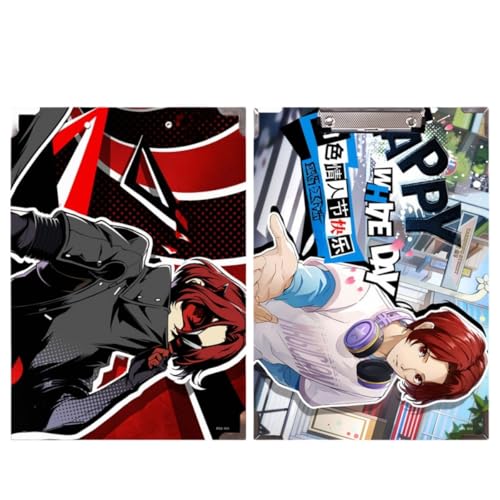 Flyshun Anime Joker Figuren wasserfeste Holz-Ordner – 30 x 21 cm (A4), für Schule & Büro (Kamishiro Nagisa 3) von Flyshun