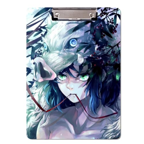 Flyshun Anime Kamado Nezuko Figuren PP Kunststoff-Ordner – 30 x 21 cm (A4), für Schule & Büro (Hashibira Inosuke 1) von Flyshun