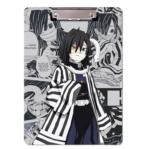 Flyshun Anime Kamado Nezuko Figuren PP Kunststoff-Ordner – 30 x 21 cm (A4), für Schule & Büro (Iguro Obanai) von Flyshun