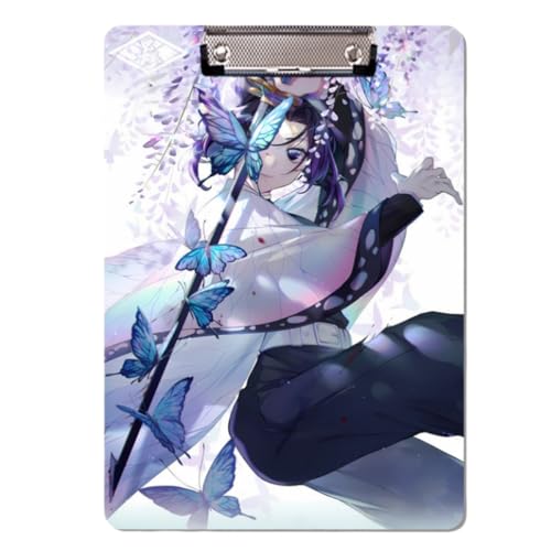 Flyshun Anime Kamado Nezuko Figuren PP Kunststoff-Ordner – 30 x 21 cm (A4), für Schule & Büro (Kochou Shinobu 3) von Flyshun
