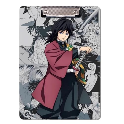 Flyshun Anime Kamado Nezuko Figuren PP Kunststoff-Ordner – 30 x 21 cm (A4), für Schule & Büro (Tomioka Giyuu 1) von Flyshun