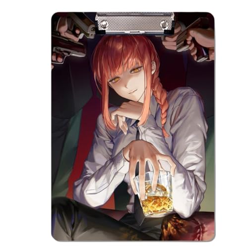 Flyshun Anime Power Figuren PP Kunststoff-Ordner – 30 x 21 cm (A4), für Schule & Büro (Makima 1) von Flyshun